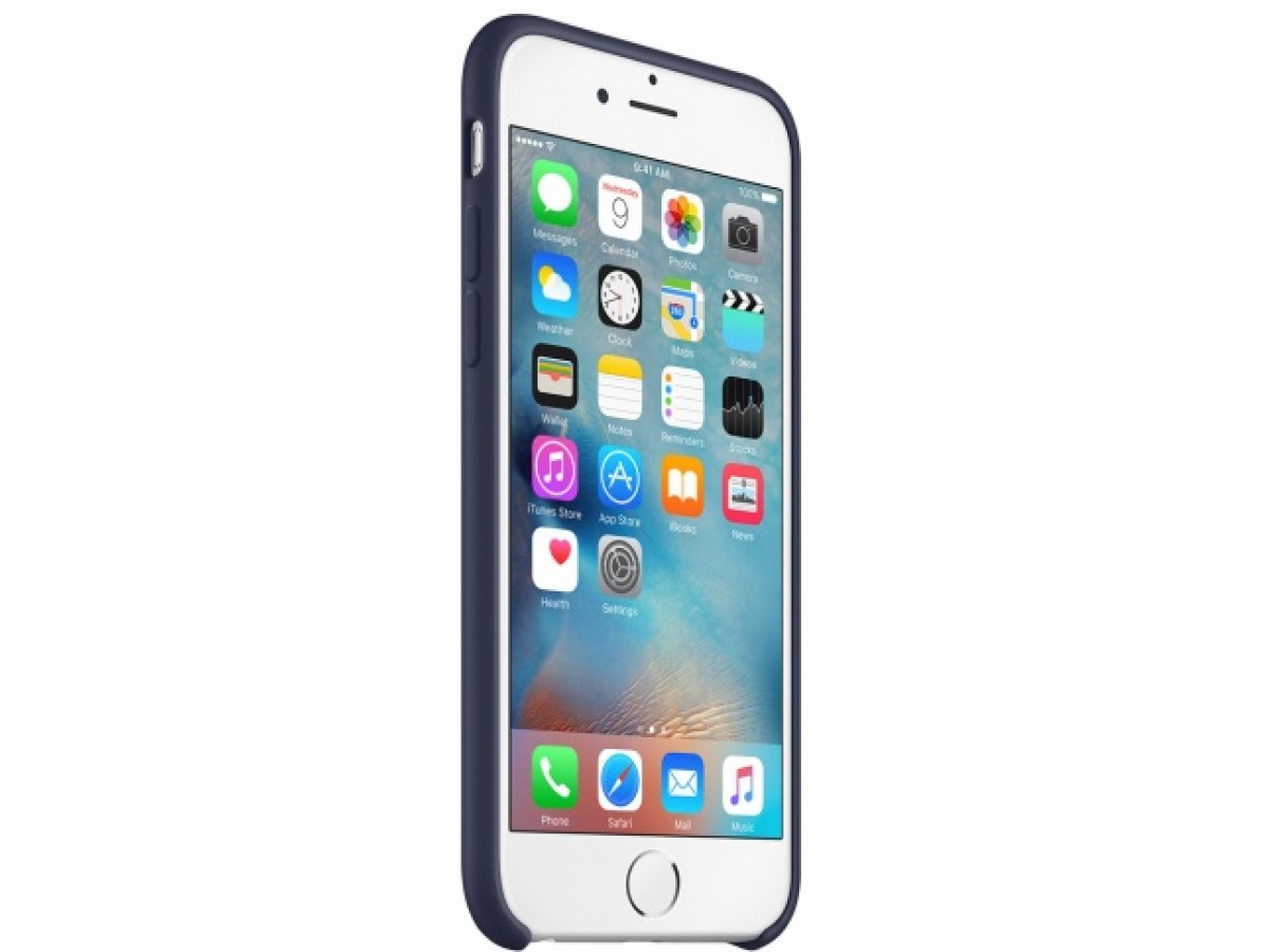 Чехол Silicone Case для iPhone 6/6s темно-синий